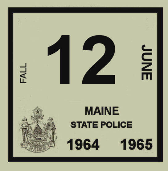 (image for) 1964 Main inspection sticker FALL